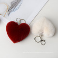 Hot Selling Cheaper fluffy Faux Fur Pom pom Keychain